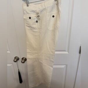GAP Cream Chinos Linen Classic Fit NWT